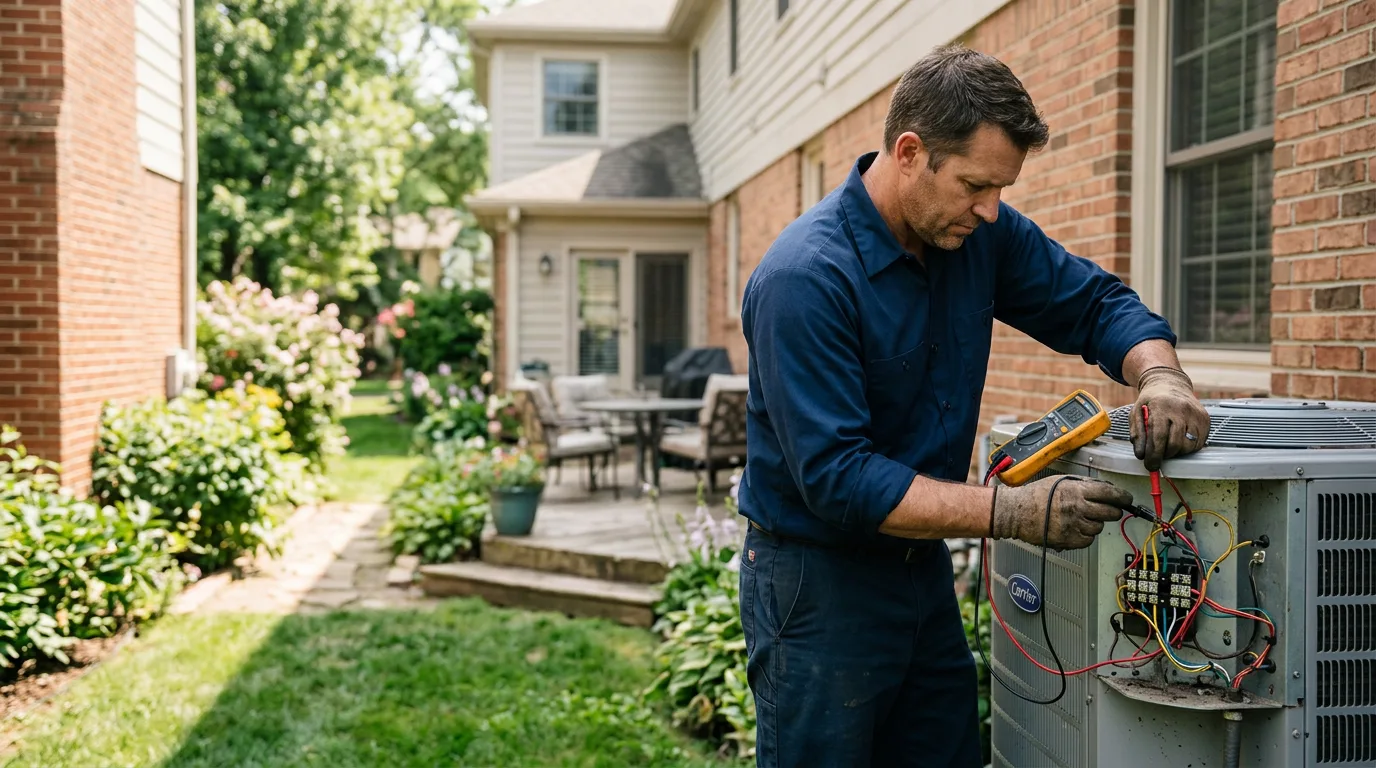 HVAC technician working near Selma, VA